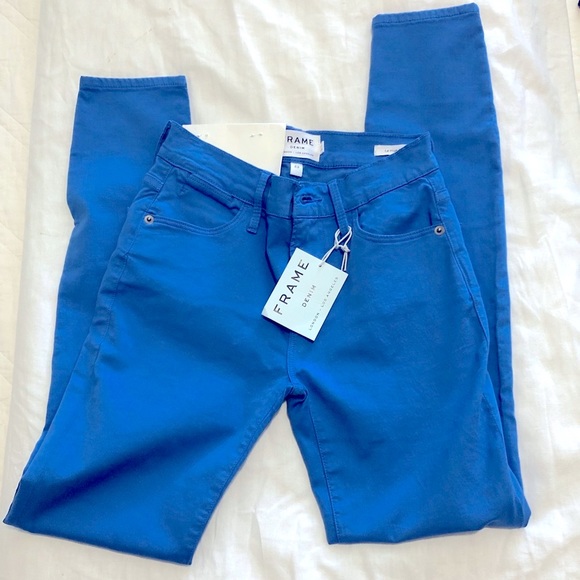 NWT FRAME Blue skinny Jean size 23 - Picture 2 of 7